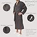 MONARCH Plush Lined Microfiber Bath Robe for Women or Men - Super Soft, Durable Luxury Spa, Resort & Hotel Bathrobe, Generously Sized (Unisex) Cypress