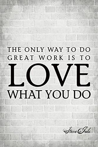 Keep Calm Collection The Only Way to Do Great Work (Steve Jobs Quote), Motivational Poster