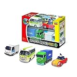 Tayo Little Bus Friends Special Mini Car Toy 4 pcs Set, Ver 5, Booba, Lucy, Tony, Big