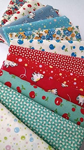 Retro 30s Child Smile Lecien Japanese Quilting Cotton Repro Fabric ~ 12 Fat Quarters ~ 3 Yards Total