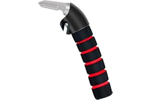 KOUNATSURI Car Door Handle for Elderly Car Handle Assist Support Handle Multifunction Handle Car Door Latch Handle for Seniors and Handicapped Red