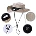 Vadventure Sun Protection Fishing Hat Waterproof Mens and Womens Wide Brim Summer Boonie Hats for Hunting Hiking Camping and Beach