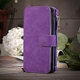 Galaxy Note 5 Case, Note 5 Case iNNEXT Note 5 Wallet Case Premium PU Leather Folio Book Style Multiple Card Slots Cash Pocket with Magnetic Closure Case Cover for Samsung Galaxy Note 5 (Purple)
