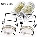 Sprouting Jar Lids and Stands, Sprouting Kit Stainless Steel for 32 Oz Wide Mouth Mason Jar and Phone iPad Tablet (2PCS Lids + 2PCS Stands) by Lanting