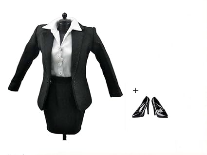 Amazon 1 6 ビジネススーツ 女性 衣装 スカート シューズ ハイヒール