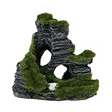 WinnerEco Rockery Mountain Aquarium Ornament Hiding Cave Landscape Decoration for Fish Tank ... (Style D)