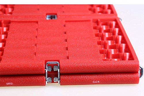 WawaAuto All-Weather Foldable Auto Traction Mat Tire Grip Aid, Car Escape Mat, Non-Slip Mat, Ideal to Unstuck Your Car from Snow, Ice, Mud, and Sand (2-Pack)