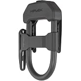 Hiplok DXF Sold Secure Gold U Lock and Frame Bracket, Black, Locking Area: 15cm X 8.5cm