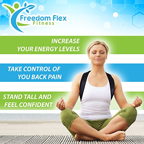 Back Posture Corrector for Both Women and Men - A Clavicle Brace to Support the Upper Correction of Medical Kyphosis - Provides Long Lasting Comfort for Perfect Upright Posture - Freedom Flex Fitness - Thumbnail 2