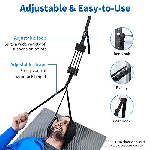 VOKKA Neck Traction Hammock for Neck Pain Relief, Head Hammock with