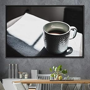 signwin Framed Canvas Wall Art Tea Servings Dark...