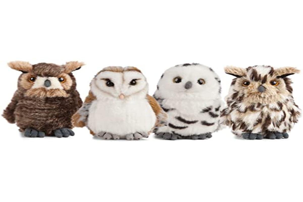 Living Nature Soft Toy - Small Plush Owl, One Supplied (13cm)