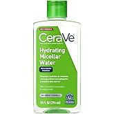 CeraVe Micellar Water, Hydrating Facial Cleanser & Eye Makeup Remover with Niacinamide, Ceramides & Glycerin, Fragrance-Free & Non-Irritating, 10 Fluid Ounces