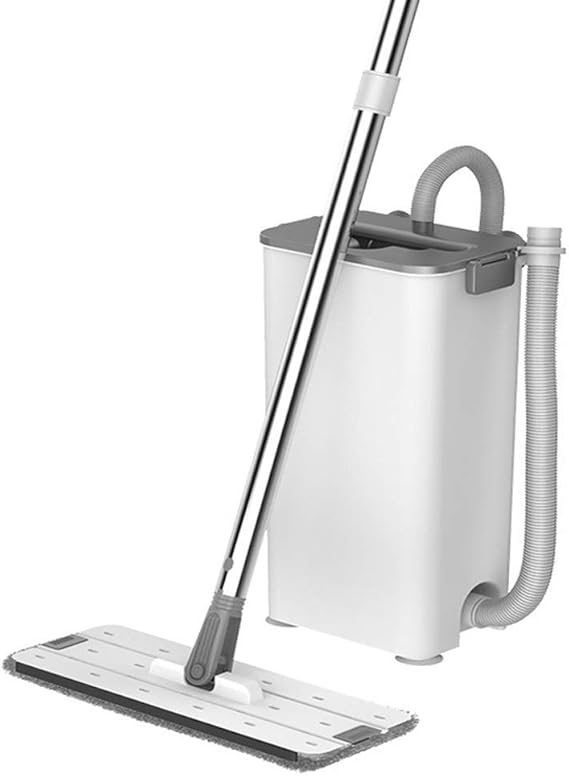 SHJMANJZ Juego de Cubos Fregona Plana, 360 & deg; Trapeador Giratorio