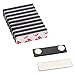 DIY Name Badges, Wisdompro 10 Set White Printable Blank PVC Badges (3.38 x 2.13 Inch) with Magnetic Name Tag for Jacket, Lapel,or Shirt - No Holes in Your Fine Jackets or Shirts