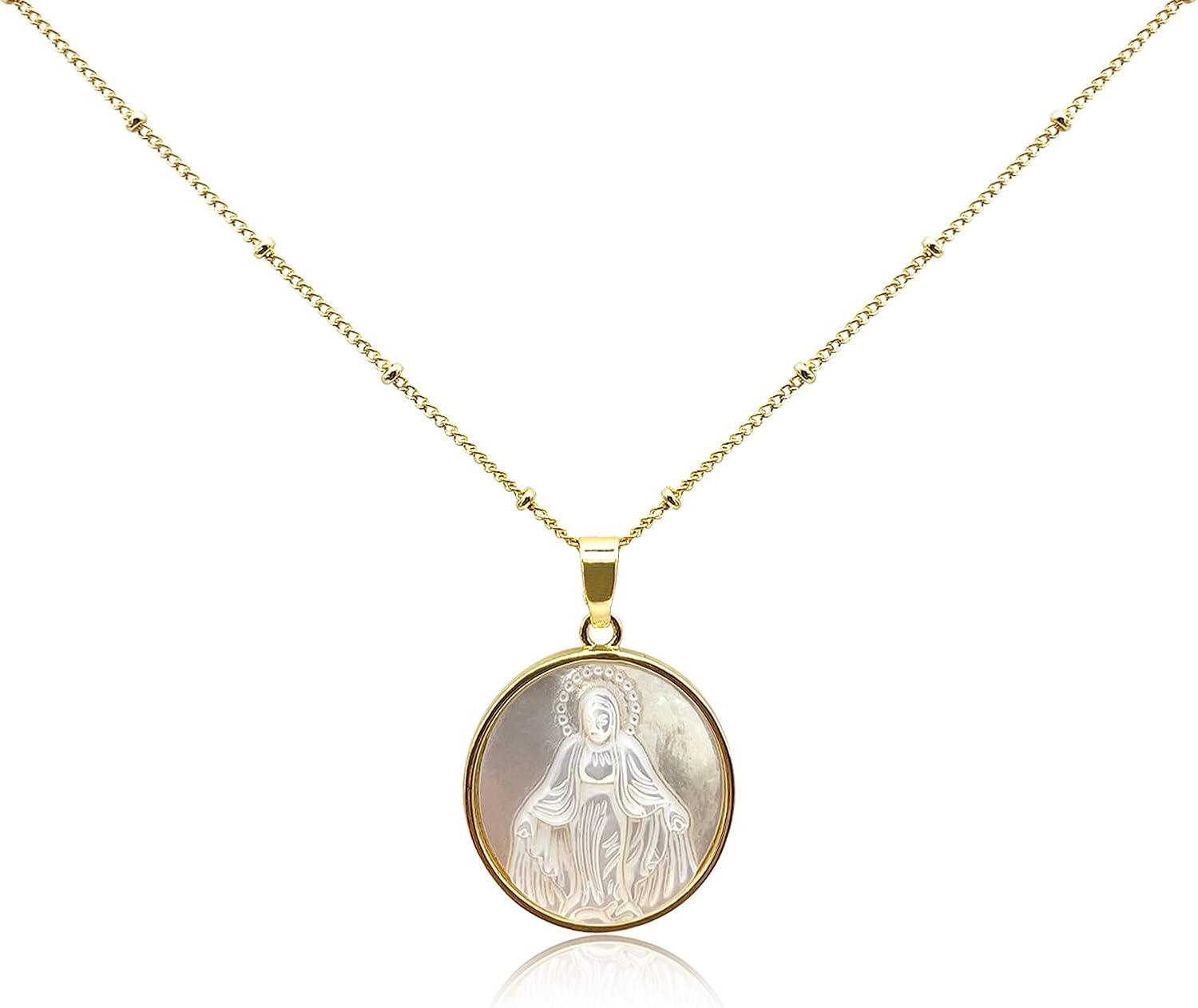 mother of pearl necklace amazon
