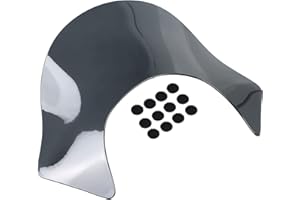 XMMT Smoke Lip Fairing Windshield Windscreen Compatible for Harley Dyna Sportster Softail