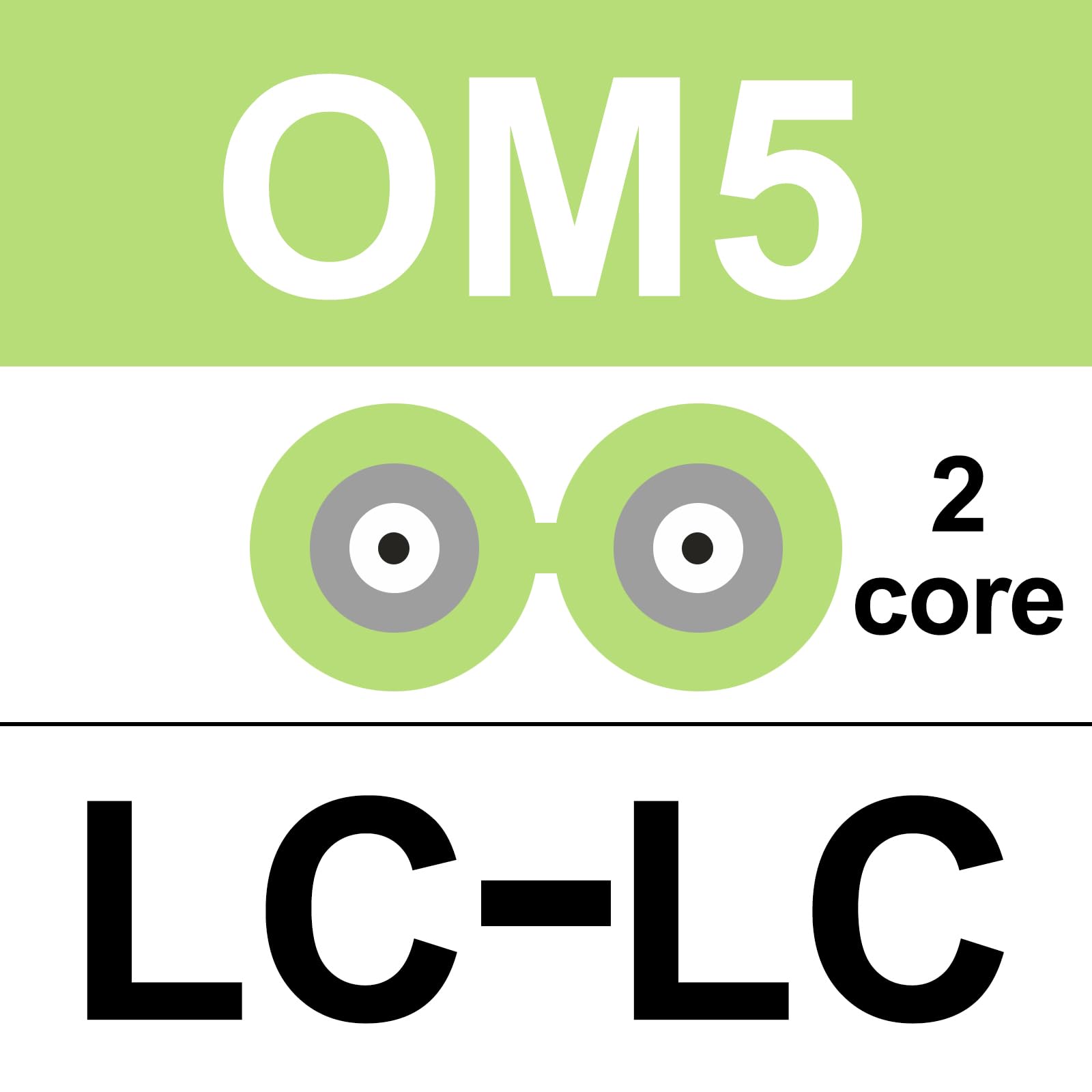10Gtek Fiber Patch Cable - LC to LC OM5