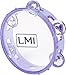 LMI Transparent Tambourine with Head Purple 15CM