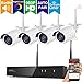 [Audio Video & Color Night Vision] xmartO 8CH 960p HD Expandable Wireless Security Camera System with 4X 960p HD WiFi Night Color Outdoor WiFi Cameras, Dream Liner WiFi Relay, Built-in Router, No HDD