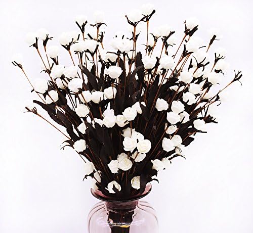 Misswarm 10 pieces of mini rose artificial flowers party decorative flower silk flower room decoration