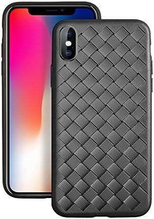 iPhone X Case, Mugoo Full Range Protection Shockproof Soft TPU Bumper Back Case Weave Trim Protective Cover for iPhone 10 5.8 inch