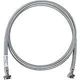 Certified Appliance Accessories Washing Machine Hose, Hot or Cold Water Supply Line, 8 Feet, PVC Core with Premium Braided Stainless Steel