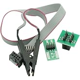 SOIC8 SOP8 Test Clip for EEPROM 93/25 /24Cx in-Circuit Programming + 2 Adapters