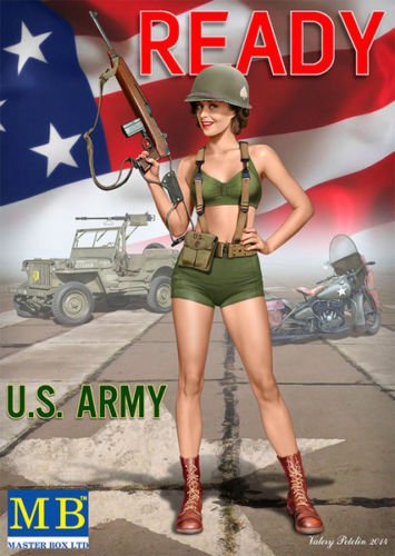US ARMY GIRL PIN-UP SERIES , KIT â„– 3 ALICE 1/24 MASTER BOX 24003