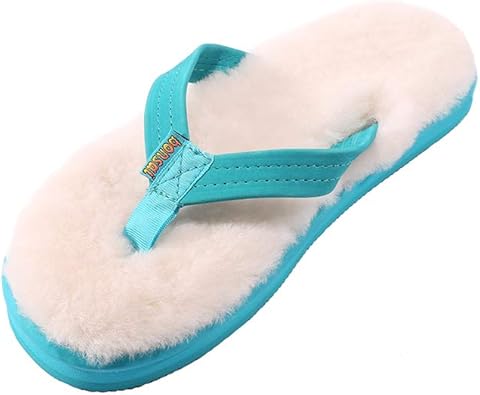 ll bean shearling flip flops