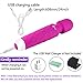 CNHIDEE Back Massager Wand Electric Personal Handheld Cellulite Guasha Massage Therapy Tool kneading Neck Foot Cordless Mini Waterproof Multi Speed 20X Rechargeable Silicone Therapeutic