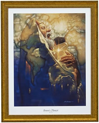 "Simeon's Moment" Framed CHRISTIAN ART Prayer Inspirational RON DICIANNI