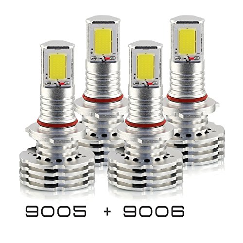 9005+9006 Combo 240W 24800LM CREE LED Headlight Kit High & Low Beam Light Bulbs 3 Year Warranty