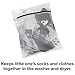 Delicates Laundry Bags - Set of 4 High Quality Mesh Wash Bags for Lingerie and Laundry, 2 Large and 2 Small, Black and White.