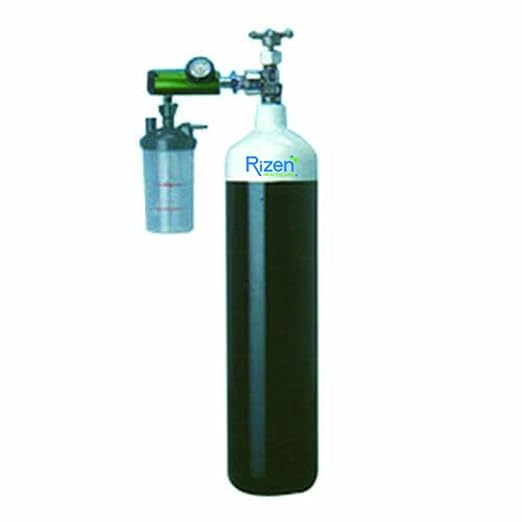 Oxygen Cylinder 10 Liters with Flowmeter, Humidifier Bottle & Spanner