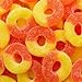 Happy Bites Peach Gummi Rings - Gluten Free, Fat Free, Dairy Free - Resealable Pouch (1 Pound)