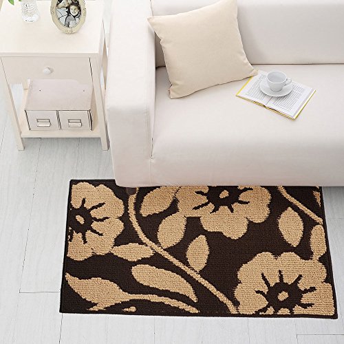 YK Decor Indoor Outdoor Doormat Super Grip Non Slip Backing Door Mat for Front Door Inside Floor Dirt Mud Trapper Mats Entrance Rug Shoes Scraper Machine Washable Carpet