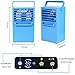 Portable Air Conditioner Fan 9.5-inch Small Desktop Fan Personal Misting Fan Mini Evaporative Air Cooler Circulator Humidifier