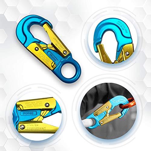 ProClimb Aluminum Snaphook Double Action Self Locking Gate