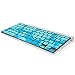 Kuzy - Circles Aqua/Blue Keyboard Silicone Cover Skin for Macbook / Macbook Pro 13, 15, 17 inches Aluminum Unibody