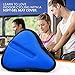 Bikeroo Comfort Bike Seat Cushion - Blue Wide Padded Gel Cover for Exercise, Mountain & Road Bikes, Universal Fit for Peloton & Stationary Bikes