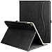 Ztotop Case for iPad Pro 12.9 inch 2017/2015 (Old Model, 1st & 2nd Gen), Premium Leather Folding Stand Folio Cover with Auto Wake/Sleep, Document Card Slots and Multiple Viewing Angles, All Black