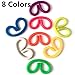 Janteen Stretchy String Fidget Sensory Toys, Relieve Pressure, Increase Patience, 8 Pack Colorful Fidget Toys, Good for Kids with ADD, ADHD or Autism