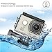 DBPOWER EX5000 Action Camera , 14MP 1080P HD WiFi Waterproof Sports Cam 2 Inch LCD Screen , 170 Degree Wide Angle Lens , 98ft Underwater DV Camcorder With 16 Accessories Kits