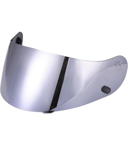 HJC AC-12/CL-SP/CL-15/CL-16/FS-10/IS-16/CS-R1/CS-R2 Motorcycle Helmet Replacement Faceshield Mirror-Coated Silver : Automotive