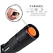 Tactical A100 Zoomable Handheld Flashlights, VIWO Rechargeable 900 Lumen High Powered Portable Outdoor Water Resistant with 5 Modes,Black(18650 Battery and Charger Included)