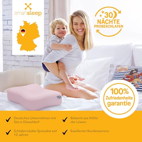 smartsleep Children's Neck Pillow Comfort Pillow - Ergonomic Memory Foam Pillow with Air Channels, Dimensionally Stable for Children