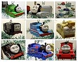 Thomas the Train 9 Piece Holiday Christmas Tree Ornament Set Featuring Thomas, Hiro, James, Percy, Belle, Spencer and Other Engine Friends Ranging from 3