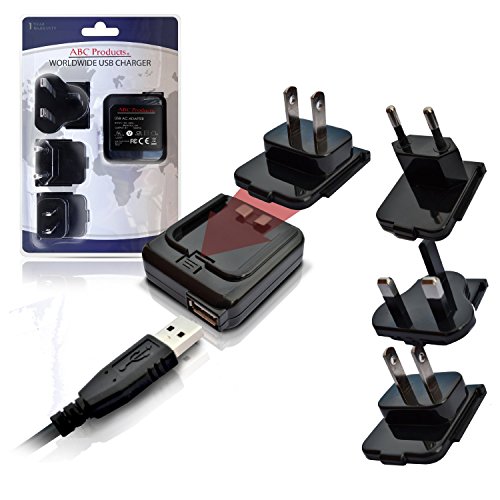 ABC ProductsÂ® Replacement CCrane / C Crane DC 5V, 5 Volt USB Mains Battery Charger Adapter Adaptor Power Supply Cord for CC Skywave Portable Travel Radio, CC Witness Plus Digital MP3 Recorder Player with Built-in AM FM Radio etc