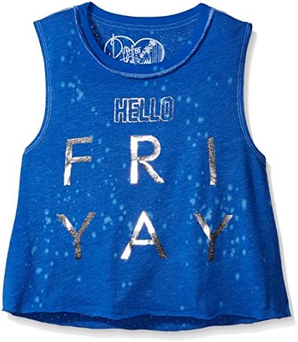 Dirtee Hollywood Big Girls' Hello Friday Top, Blue, X-Large